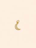Charm Luna Crescente Pavé – Crescent Moon Crystal