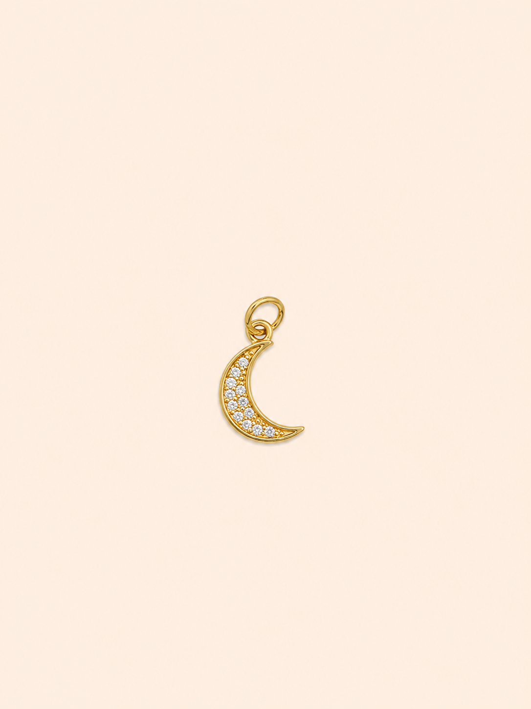 Charm Luna Crescente Pavé – Crescent Moon Crystal