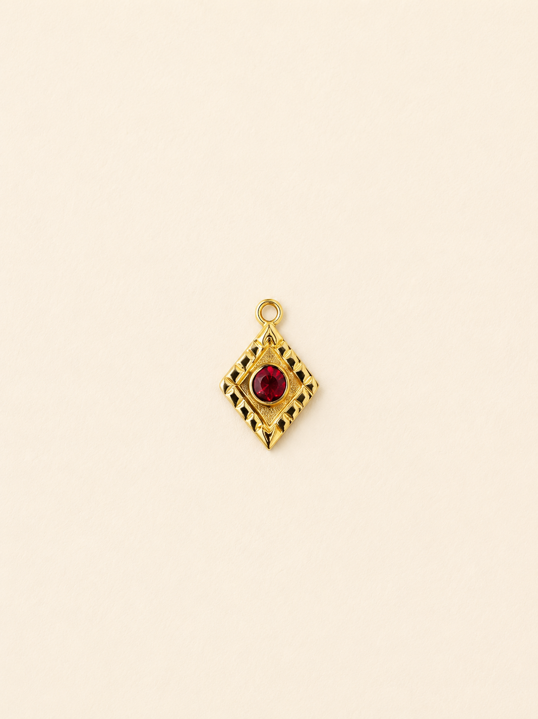 Charm Rombo Rubino – Royal Red