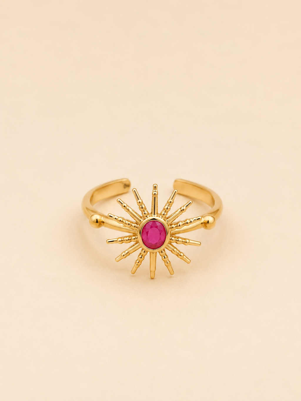 Anello Sole Fucsia