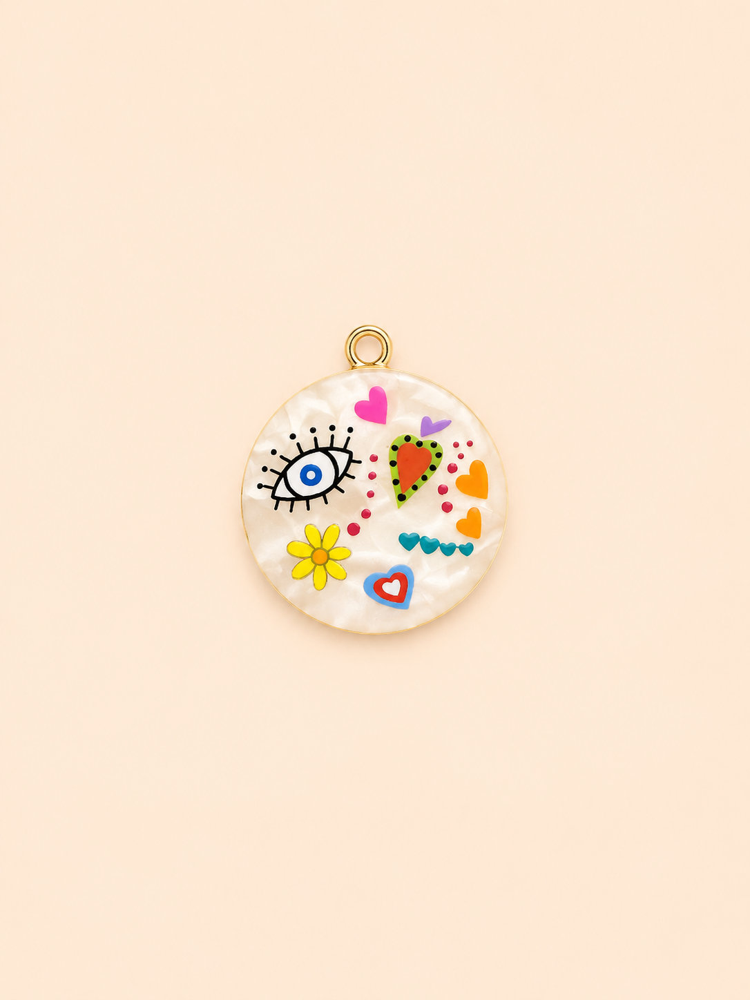 Charm Medaglione Tondo – Full of Love