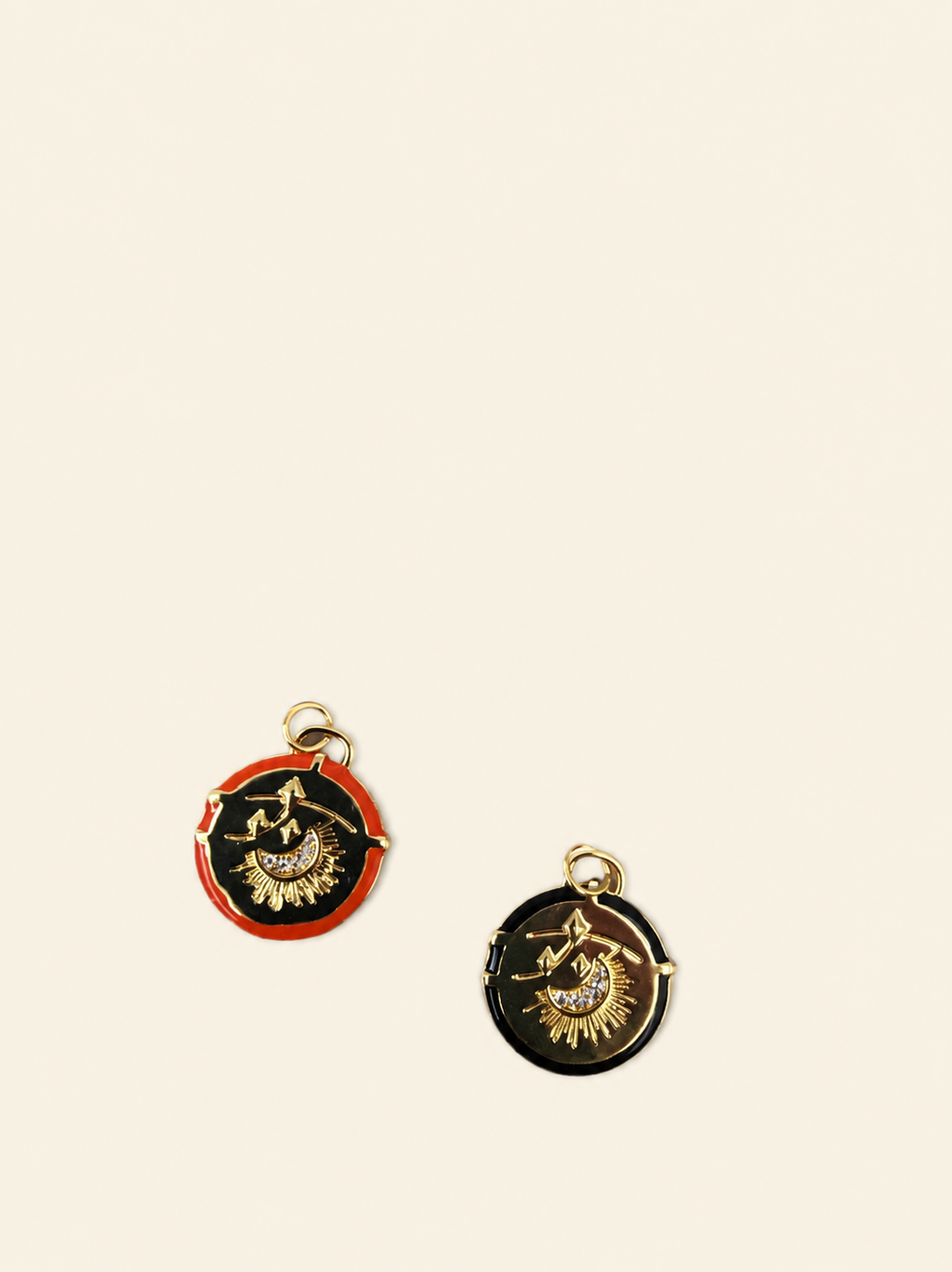 Charm Medaglione Notte Stella e Luna – Midnight Coin