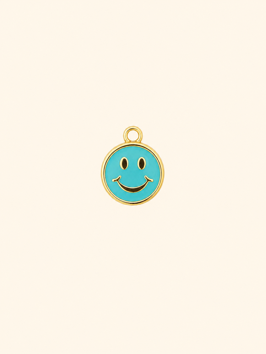 Charm Smiley Turchese – Happy Coin
