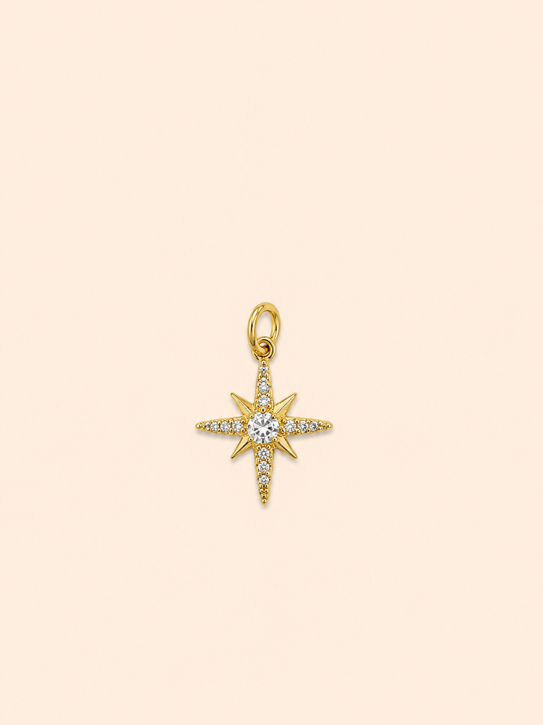 Charm Stella Polare Pavé – North Star Crystal
