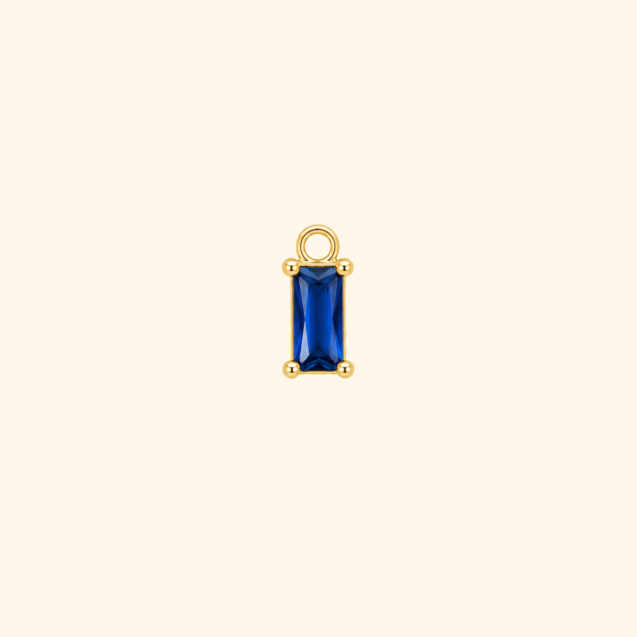 Charm Baguette Zaffiro – Sapphire Drop