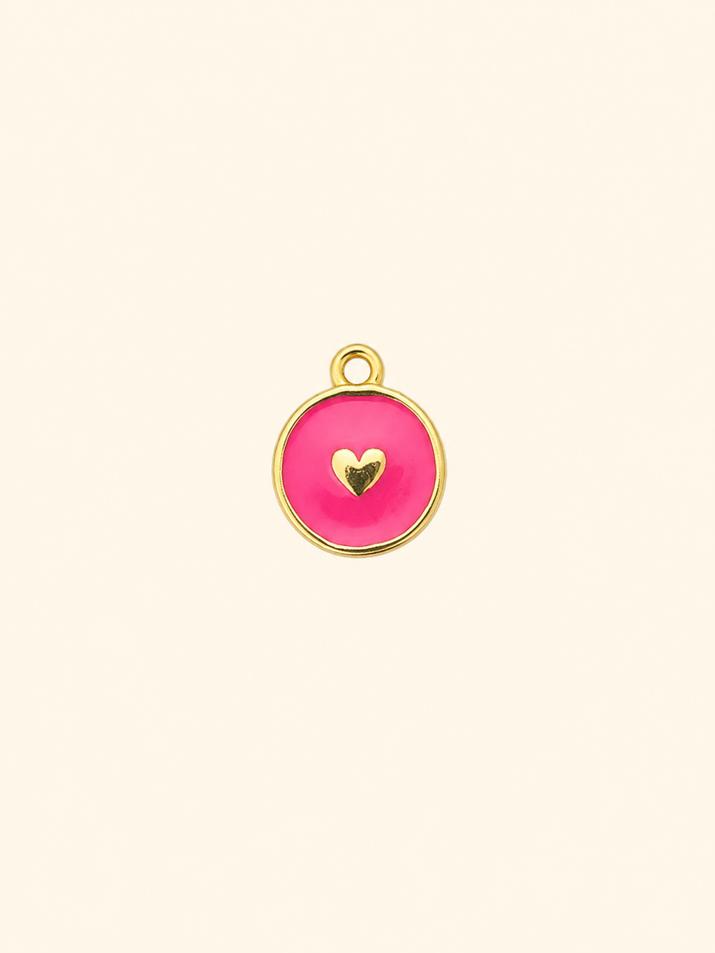 Charm Moneta Cuore Smaltata – Love Coin