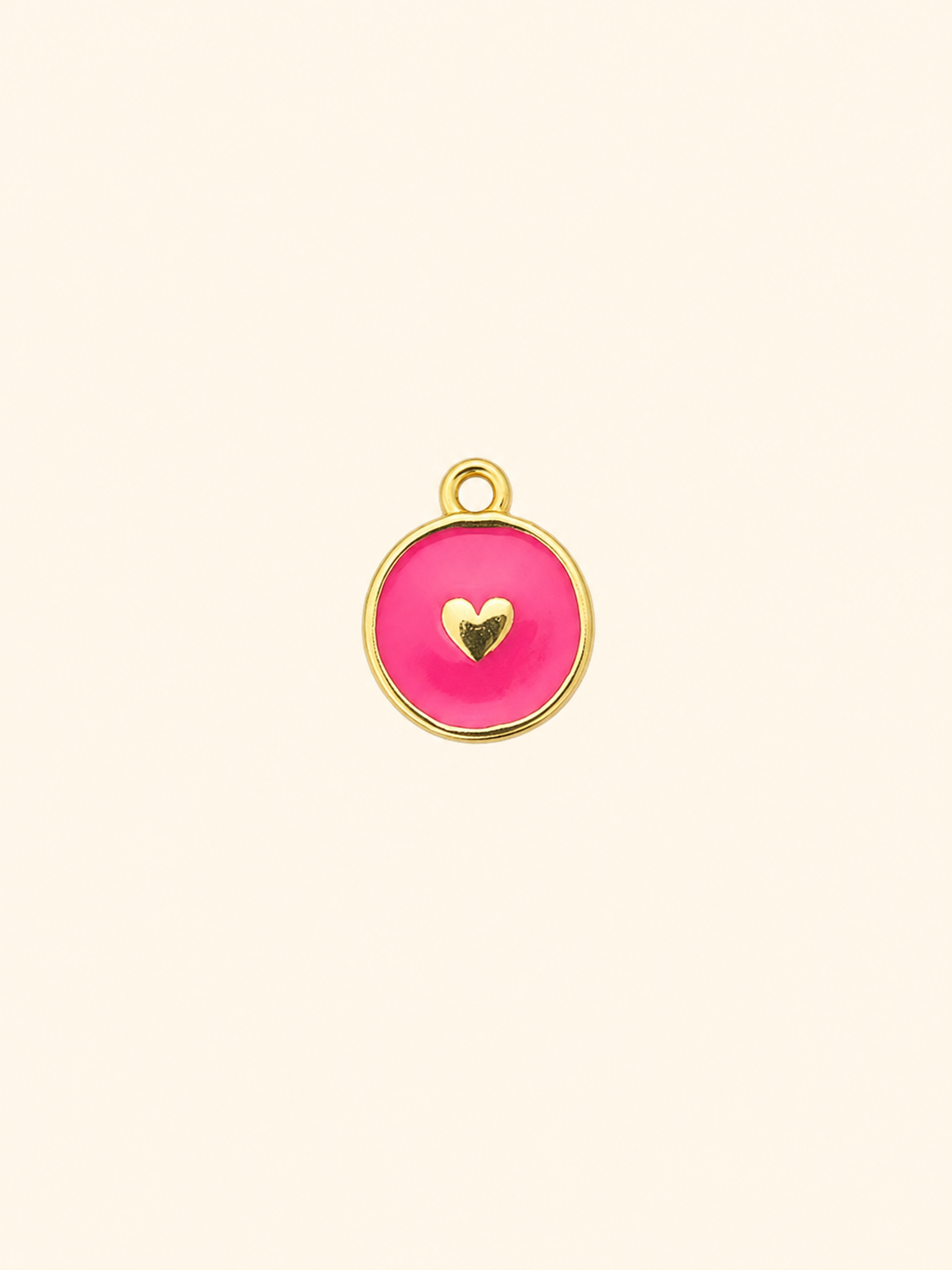 Charm Moneta Cuore Smaltata – Love Coin
