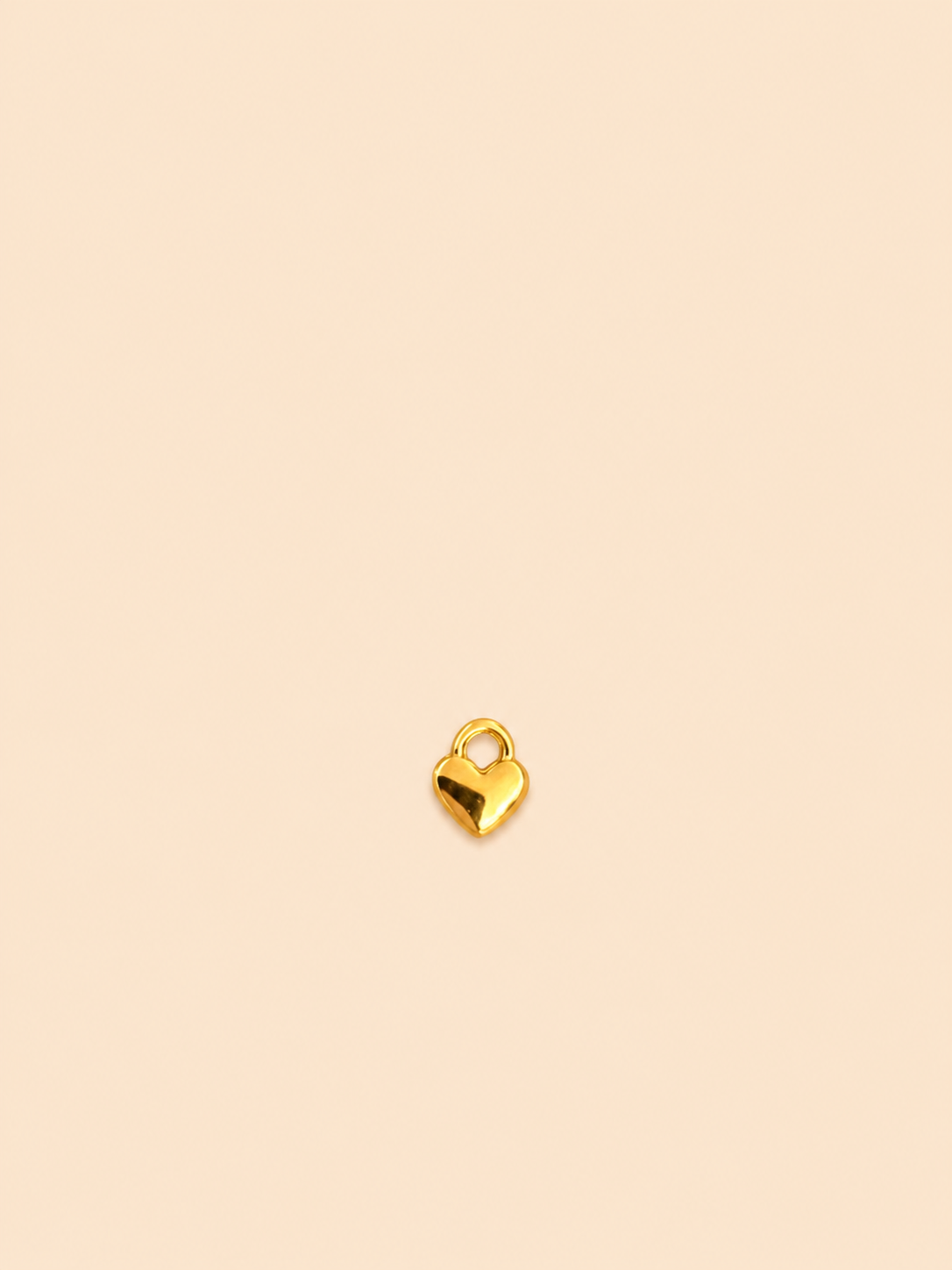 Charm Cuoricino Dorato – Mini Love