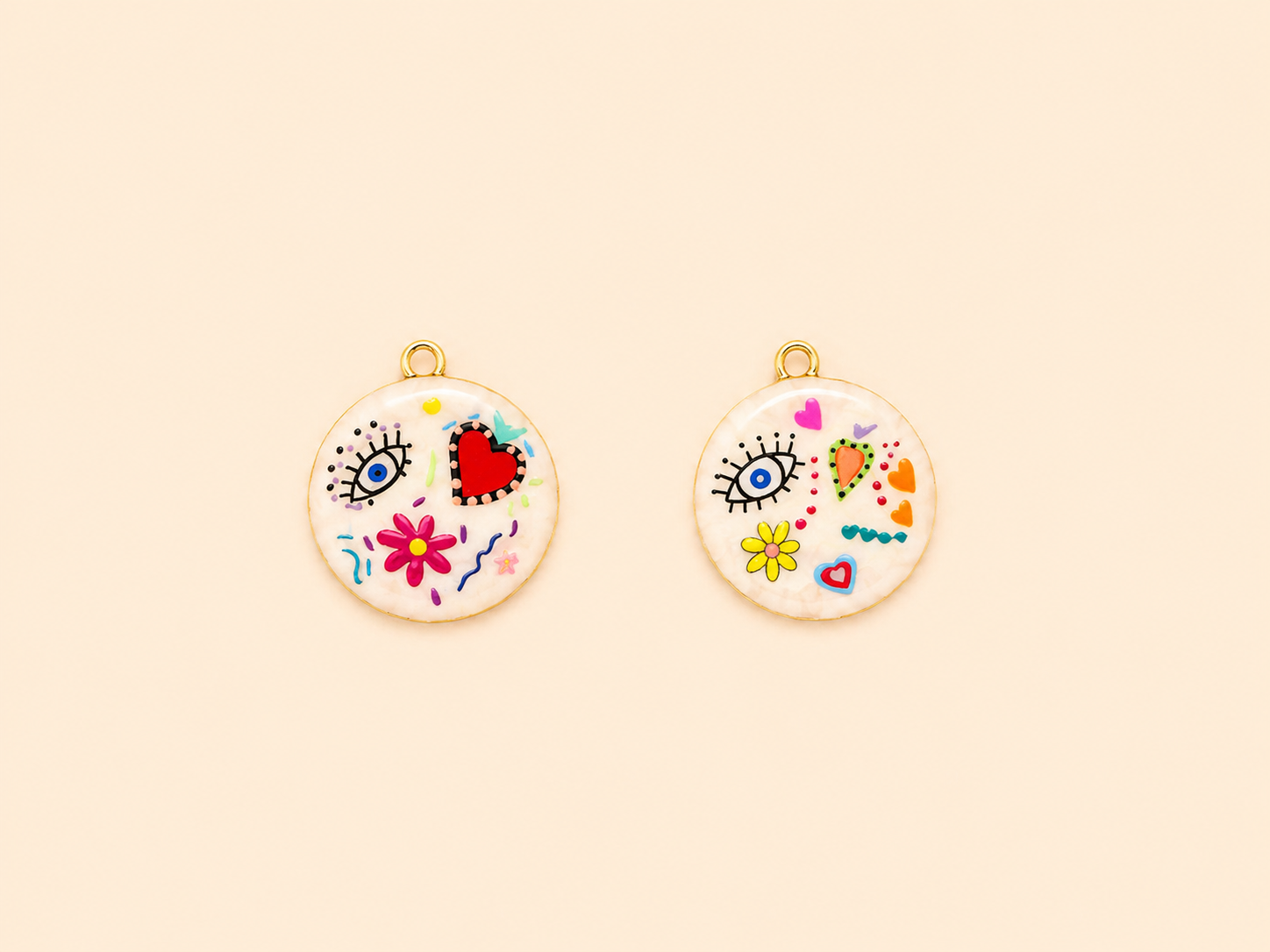 Charm Medaglione Tondo – Full of Love