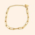 Bracciale Paperclip Maxi Dorato