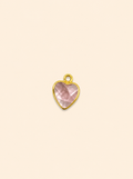 Charm Cuore Quarzo Rosa – Rose Quartz Heart