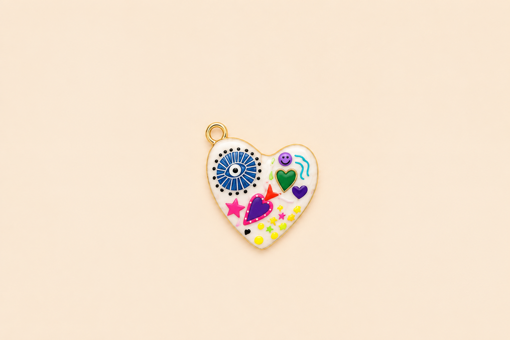 Charm Cuore Colorato – Happy Heart