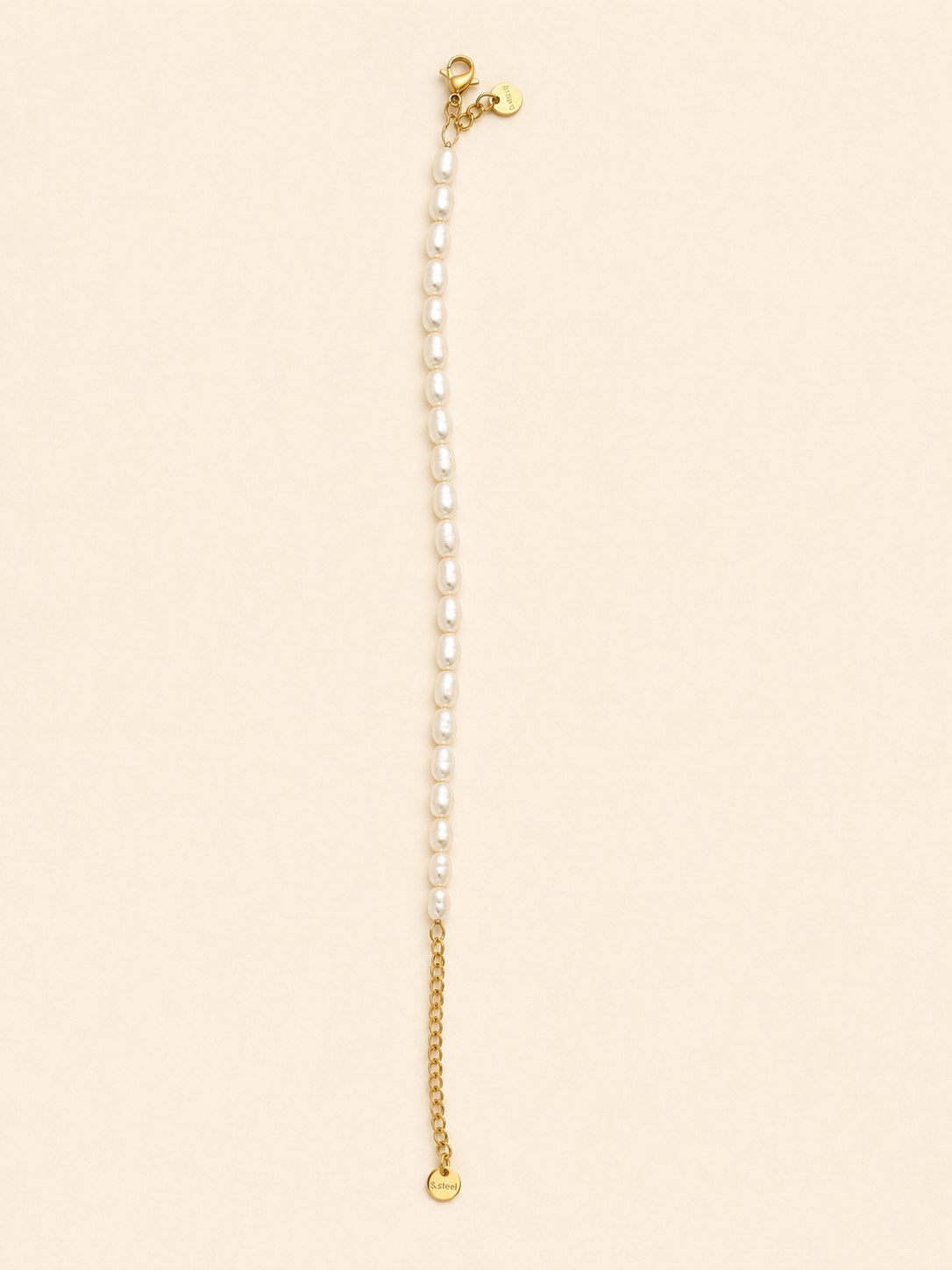 Bracciale di Perle Barocche – Argento / Oro
