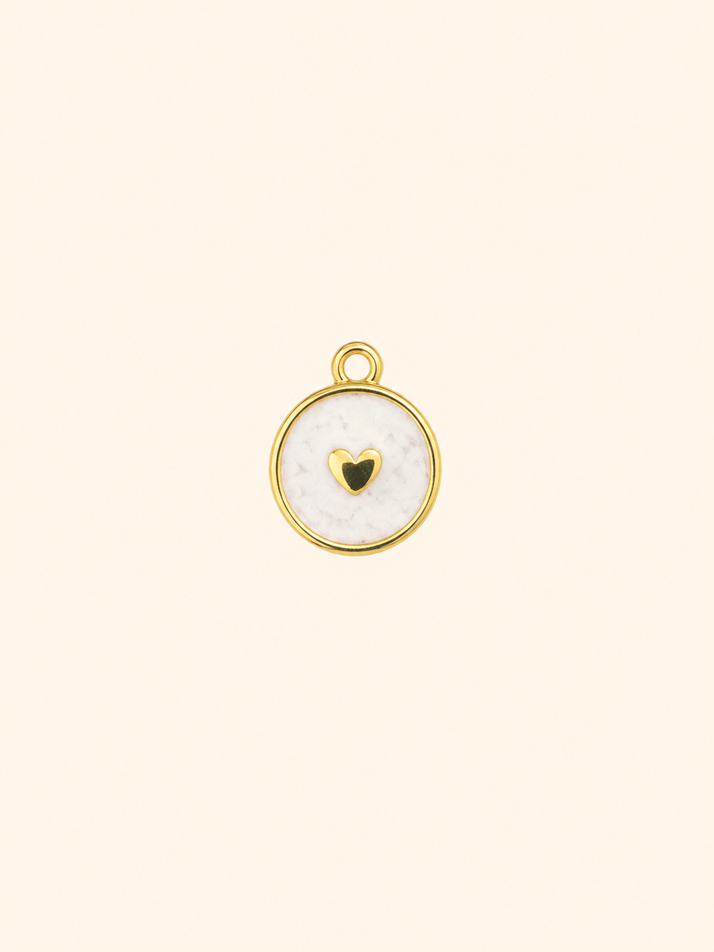 Charm Moneta Cuore Smaltata – Love Coin
