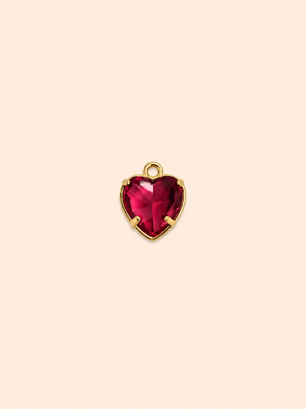 Charm Cuore Cristallo – Gemstone Heart