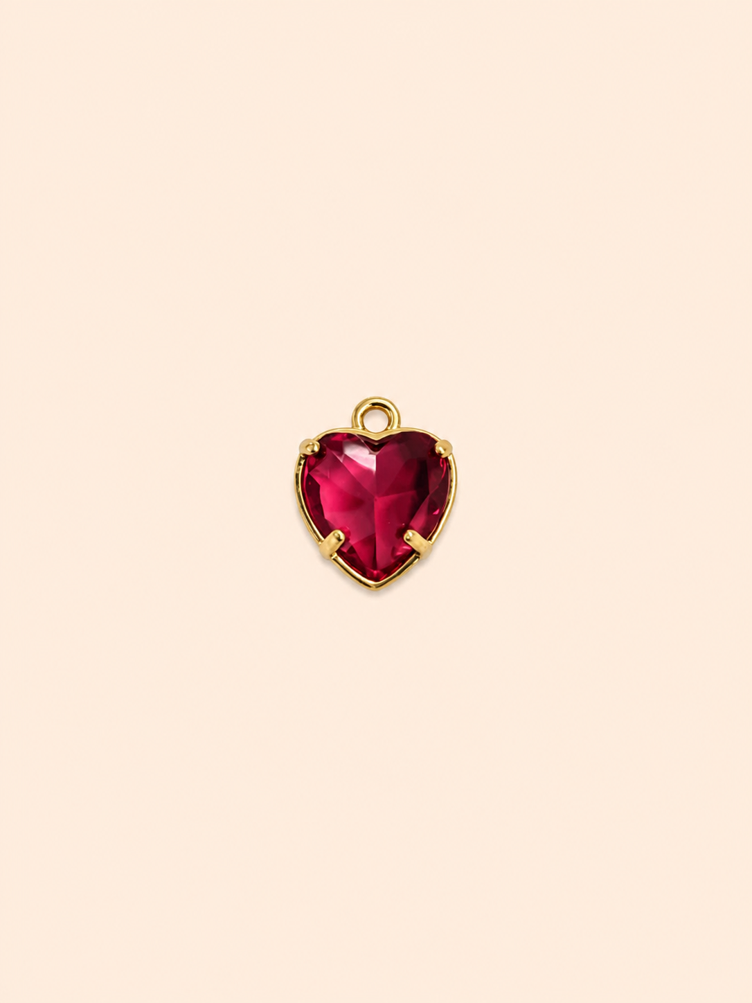 Charm Cuore Cristallo – Gemstone Heart