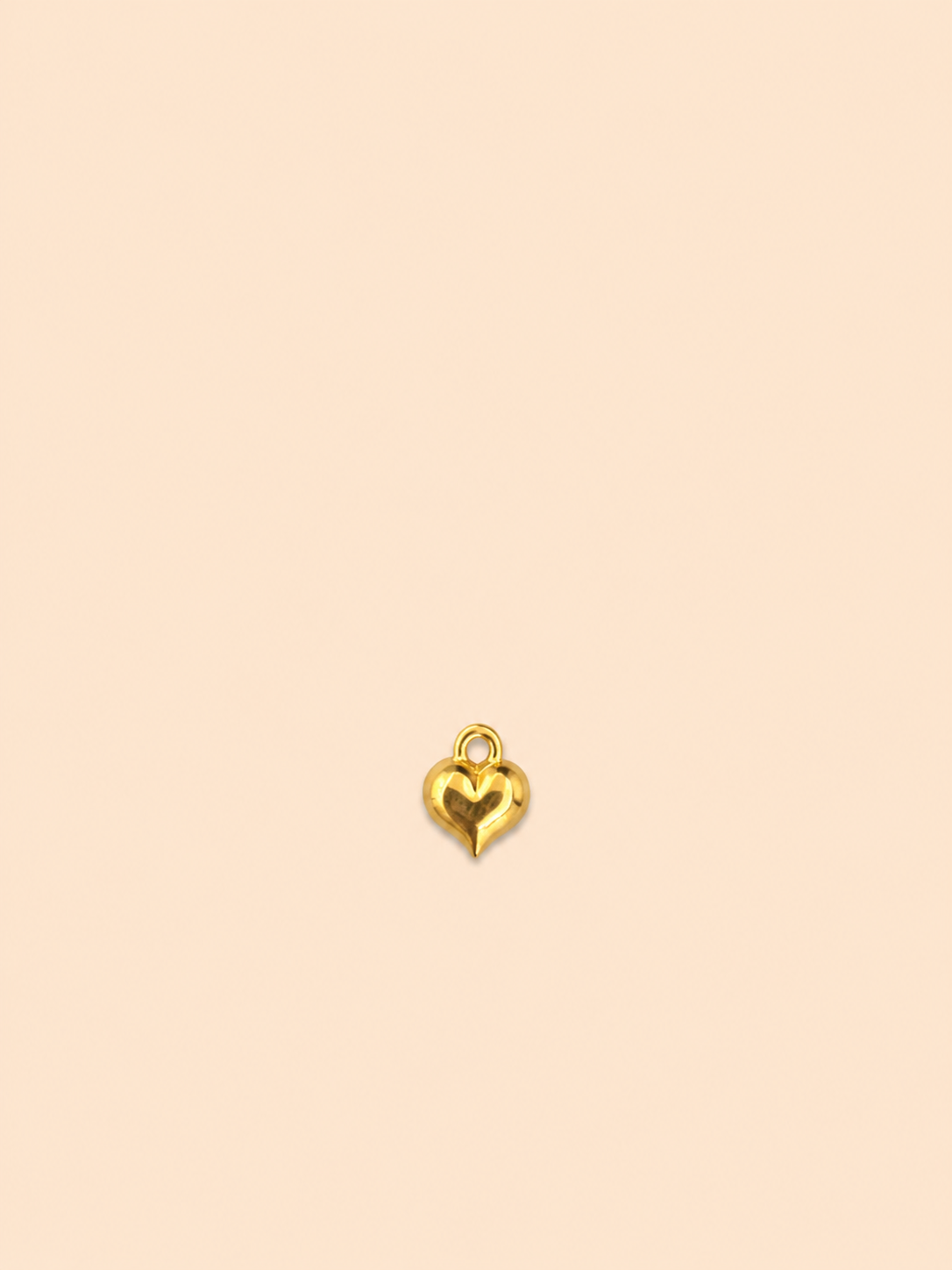 Charm Cuore Dorato 3D – Golden Heart
