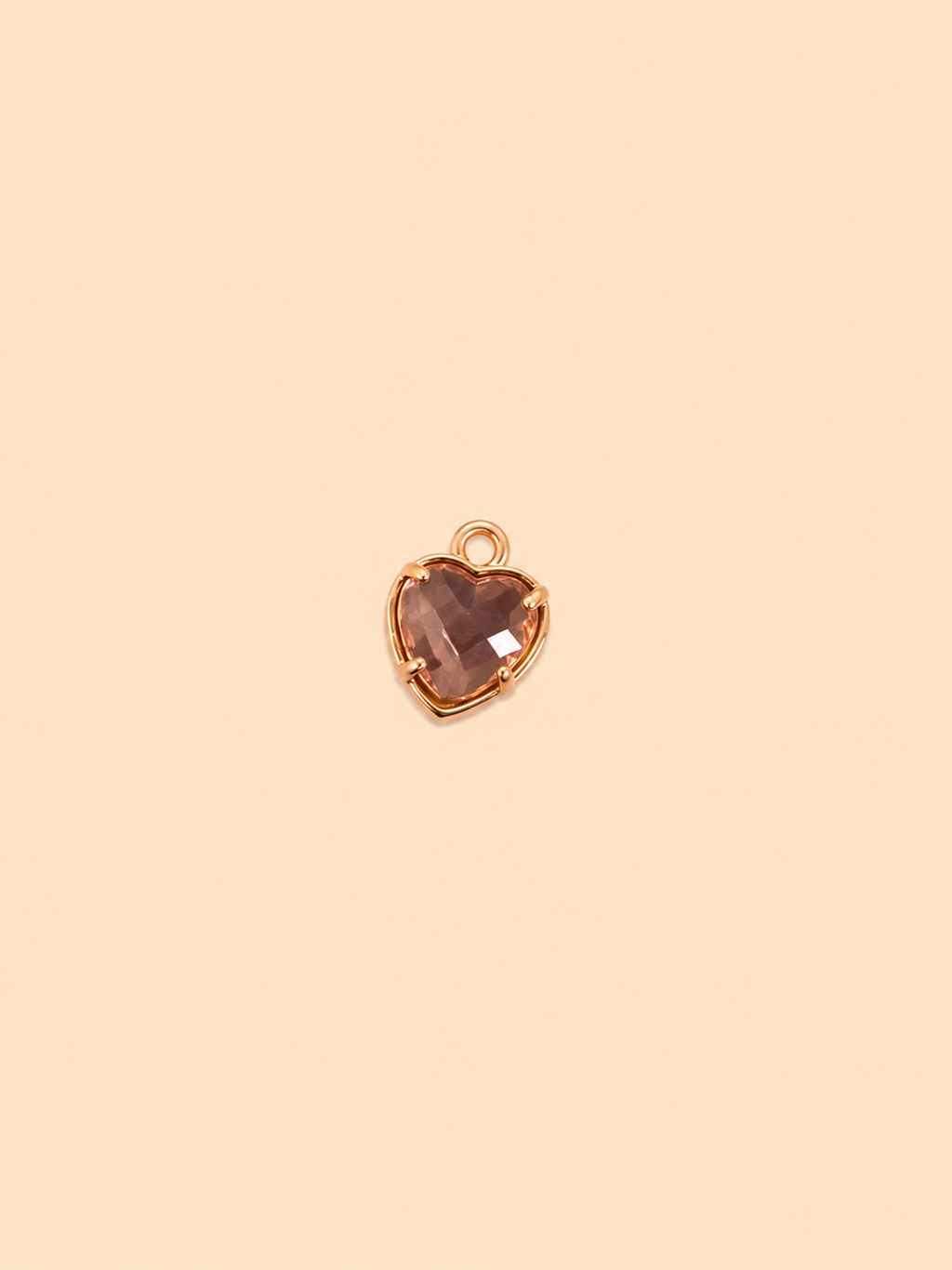 Charm Cuore Cristallo – Gemstone Heart