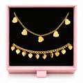 Collana cuori oro