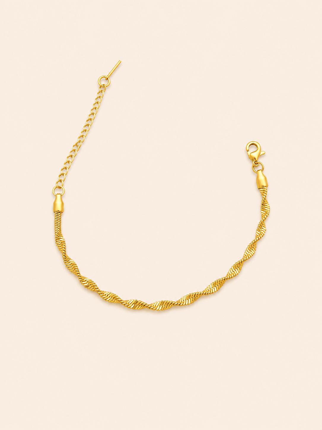 Bracciale Snake Twist Intrecciato – Oro / Argento