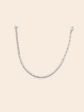 Bracciale Misto Tennis + Paperclip con Cristalli