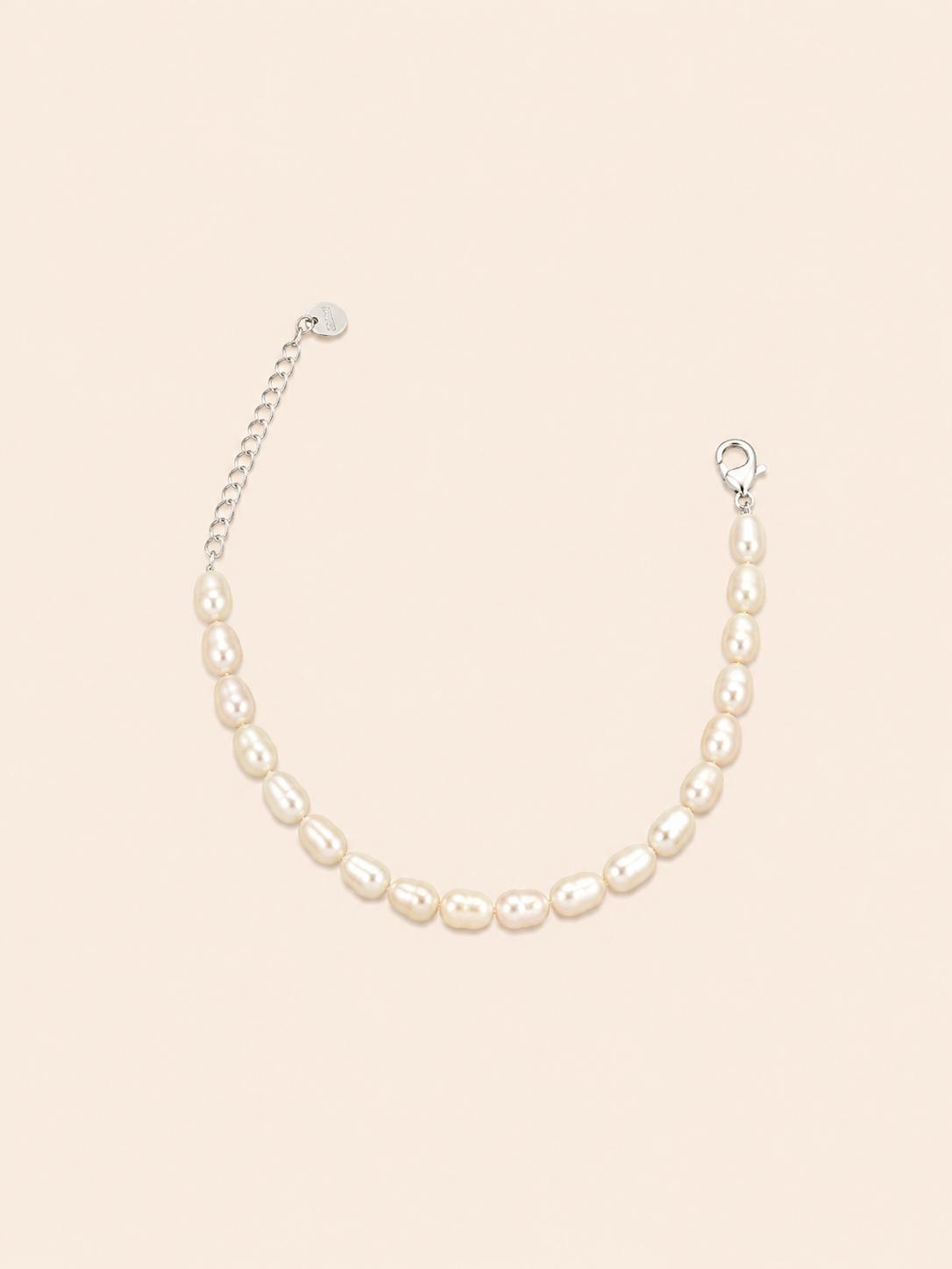 Bracciale di Perle Barocche – Argento / Oro