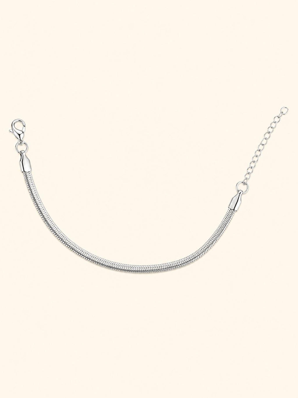 Bracciale Herringbone Piatto – Argento / Oro