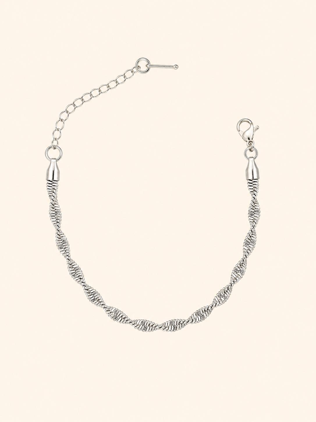 Bracciale Snake Twist Intrecciato – Oro / Argento