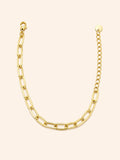 Bracciale Catena Paperclip Maxi Dorata
