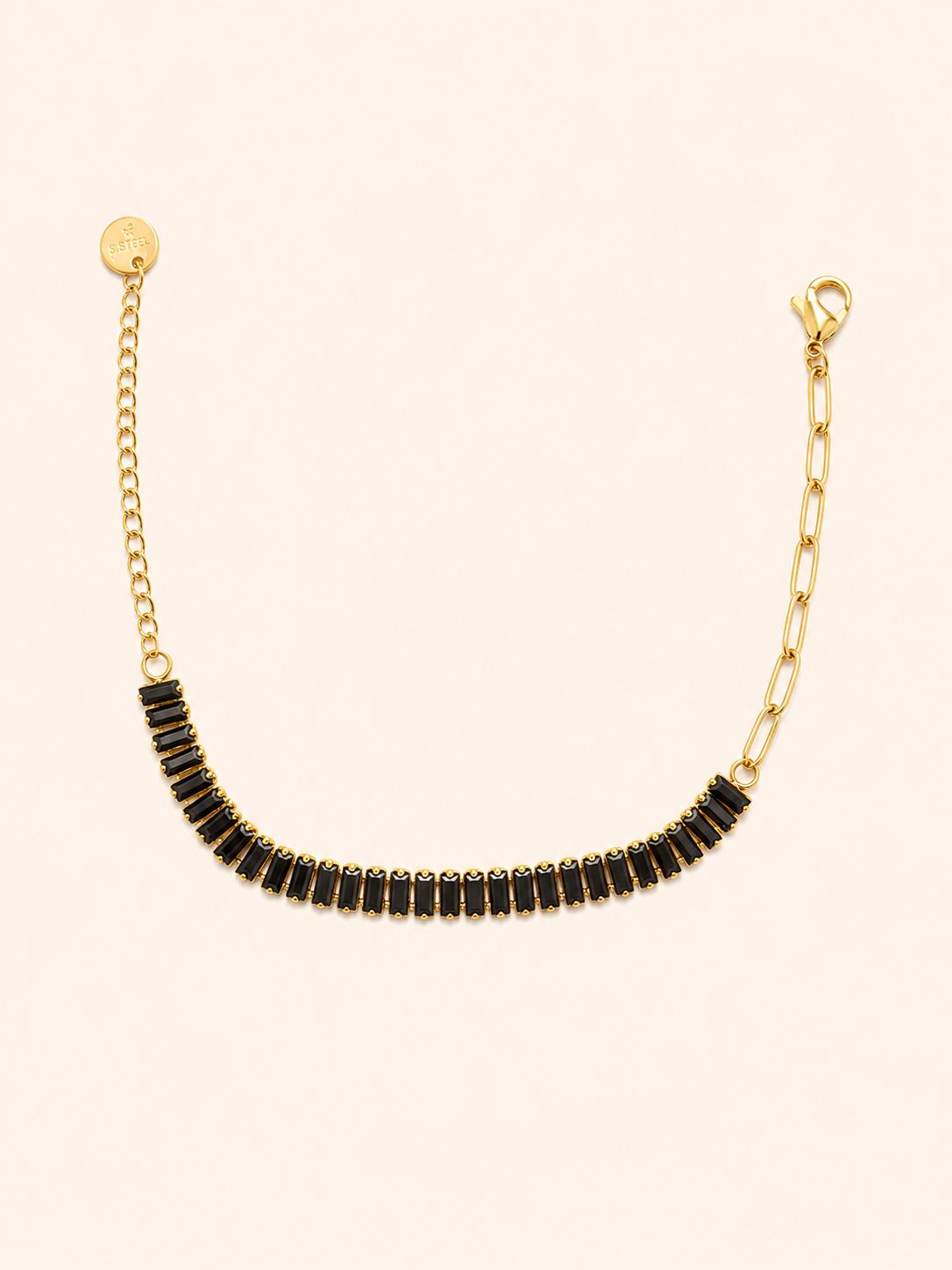 Bracciale Tennis Baguette con Cristalli
