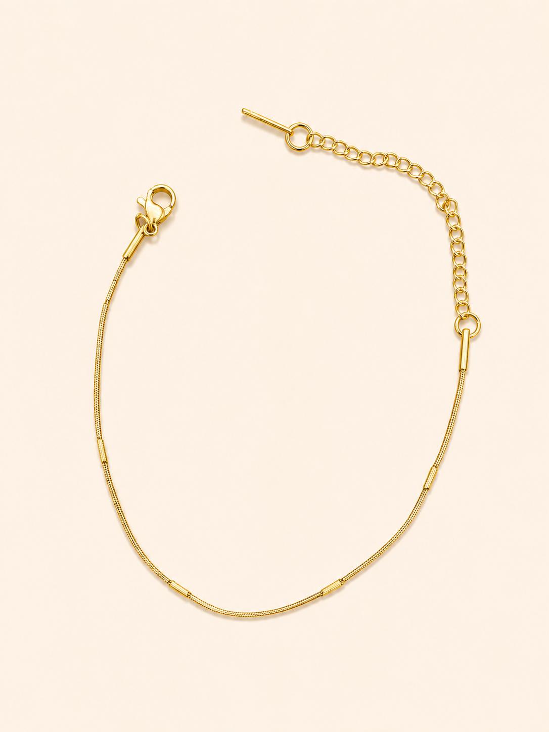 Bracciale Catena Snake con Barrette – Oro / Argento